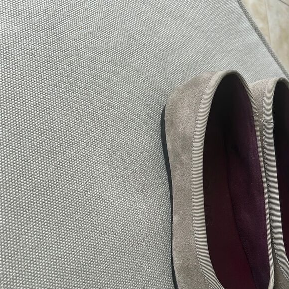 AEROSOLES Taupe Suede Flats with Decorative Bows - Picture 3 of 5